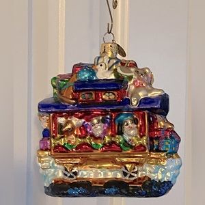 Vintage Christopher Radko “Holiday Express” Train Car Ornament